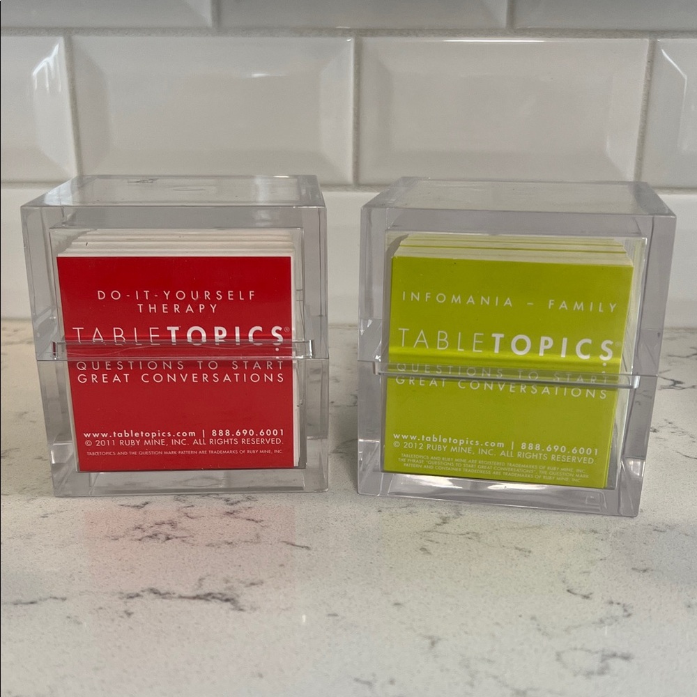 Tabletopics Two Cubes